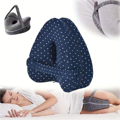 Memory Foam Knee Pillow – Side Sleeper Leg Support Cushion