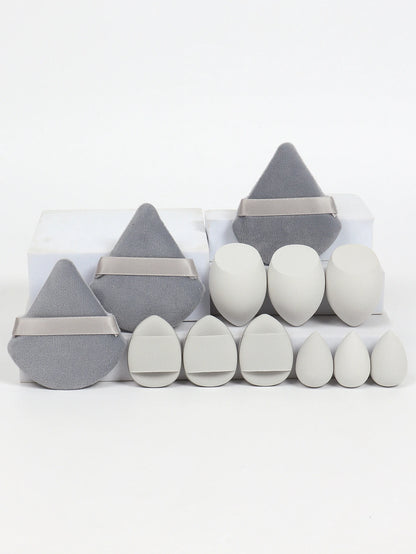 12-Piece Makeup Sponge & Powder Puff Set – Beauty Blenders, Cushion Puffs & Mini Makeup Sponges