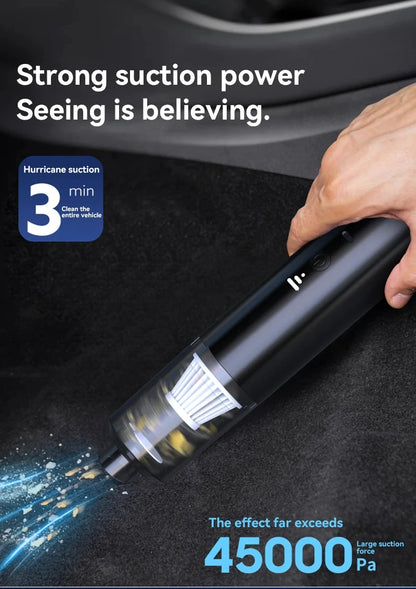 4-in-1 Handheld Car Vacuum & Air Blower – Wireless Portable