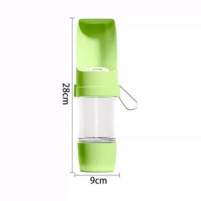Portable Pet Water Bottle & Food Container – Travel Dog & Cat Feeding Bottle