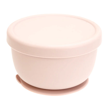 Silicone Baby Suction Bowl with Lid – Portable Feeding & Food Storage Bowl