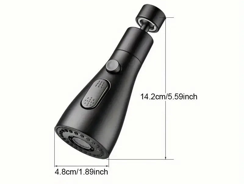 360° Faucet Sprayer Attachment – Kitchen Tap Extender with 3 Spray Modes