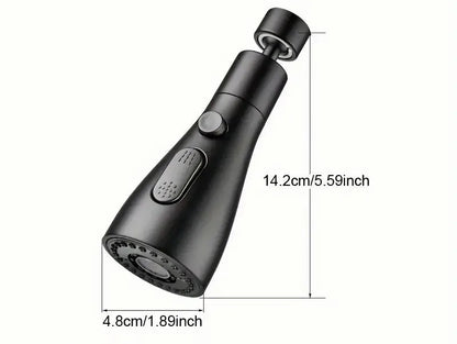 360° Faucet Sprayer Attachment – Kitchen Tap Extender with 3 Spray Modes