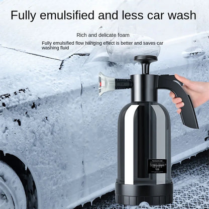 2L Hand Pump Foam Sprayer – Portable Foam Cannon for Car Washing & Cleaning