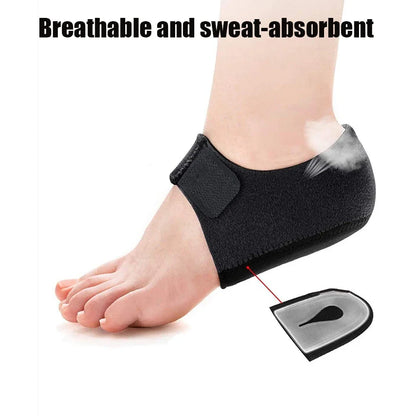 U-Shaped Silicone Gel Heel Cups – Cushioned Heel Support Insoles