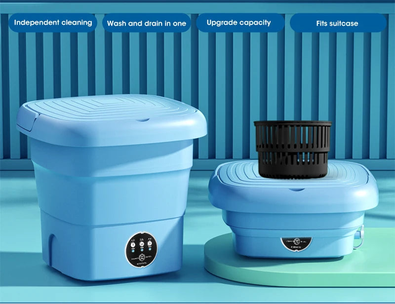 4.5L Portable Folding Washing Machine for Travel & Small Spaces