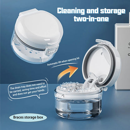 Portable Retainer & Denture Storage Case – Double Layer Protective Box