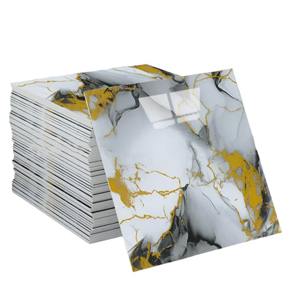 PVC Self-Adhesive Marble Waterproof Floor Tiles (available in 10 designs)