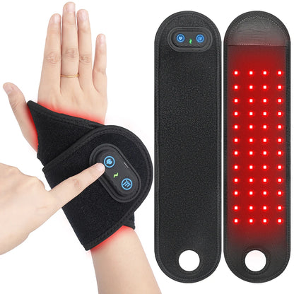 Rechargeable Red Light Therapy Wrist Strap – 660nm & 850nm LED Support Wrap