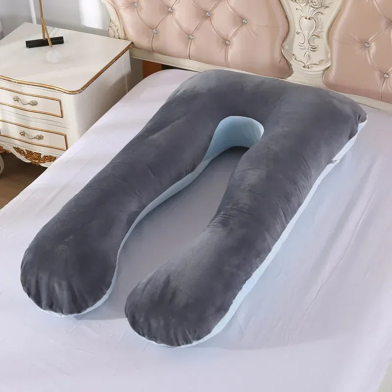 U-Shaped Pregnancy Pillow – Full Body Maternity Support Cushion (120 x 70cm)