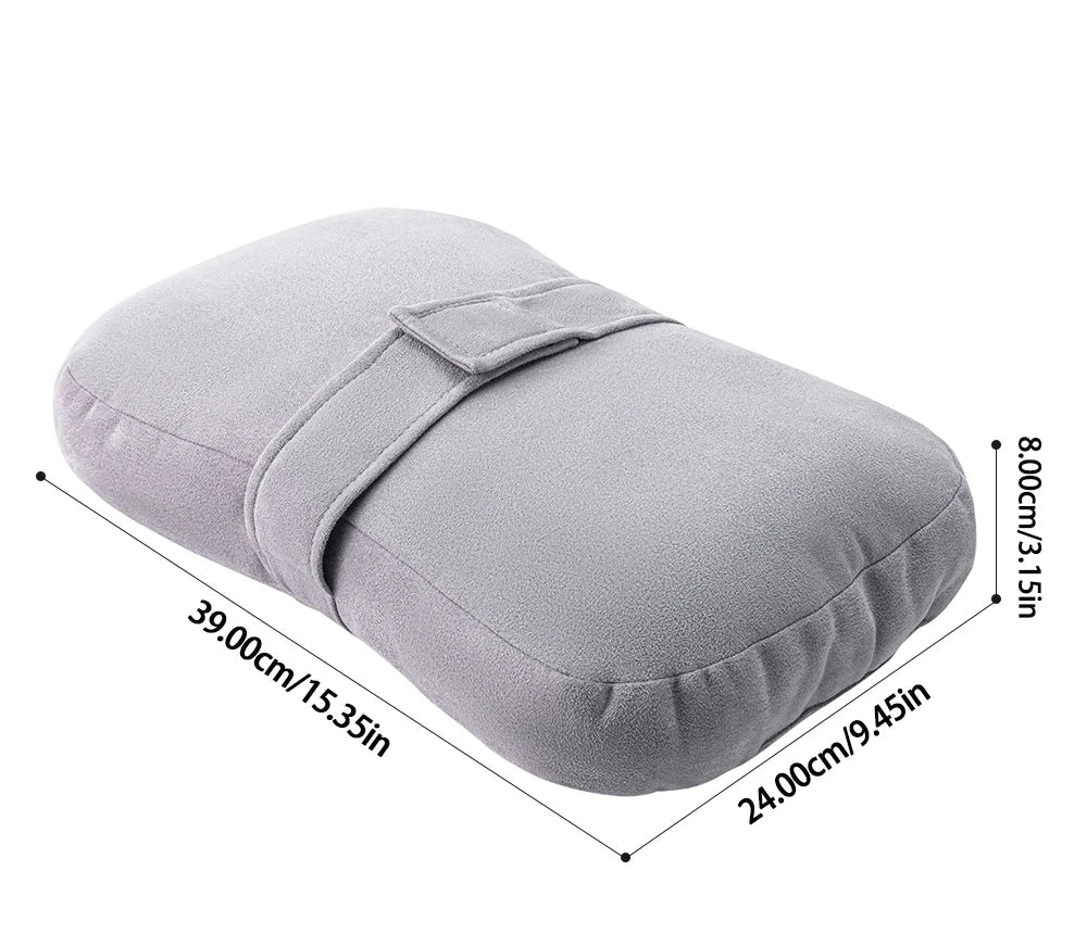 Plush Knee Pillow for Side Sleepers – Leg Support Cushion with Adjustable Strap & Washable Cover
