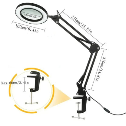 72LED 8X/10X USB Magnifying Glass with 3 Colours Light (10 different variants available)