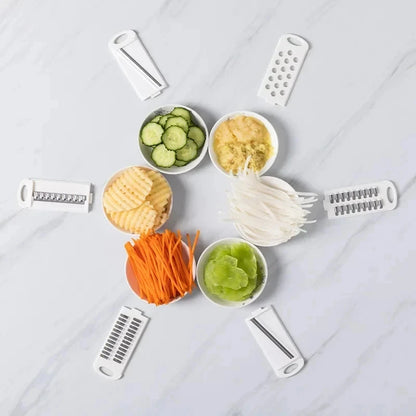 9-in-1 Multi-Function Vegetable Cutter – Mandoline Slicer, Grater & Food Chopper Set