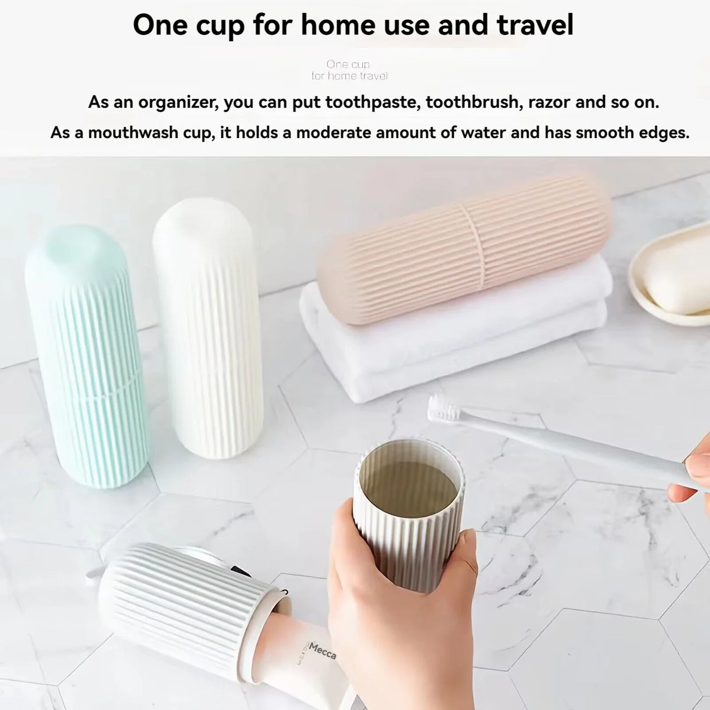 Portable Toothbrush & Toothpaste Travel Case – Protective Storage Holder