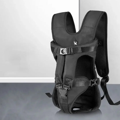 Hands-Free Front Dog & Cat Carrier Backpack – Adjustable Breathable Pet Travel Bag