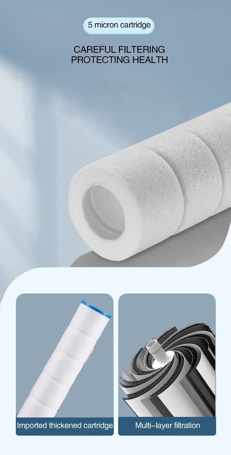 3-Mode High Pressure Shower Head with Built-In Filter & Massage
