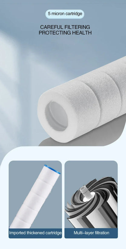 3-Mode High Pressure Shower Head with Built-In Filter & Massage