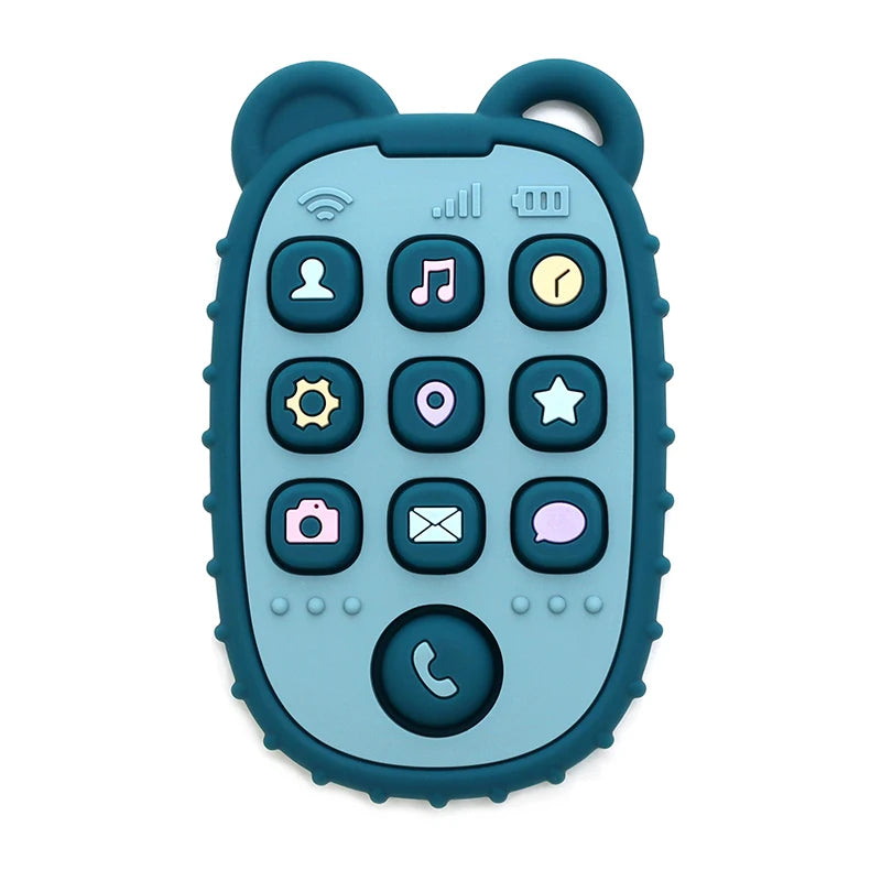 Silicone Baby Phone Teether – Mobile Phone Sensory Teething Toy