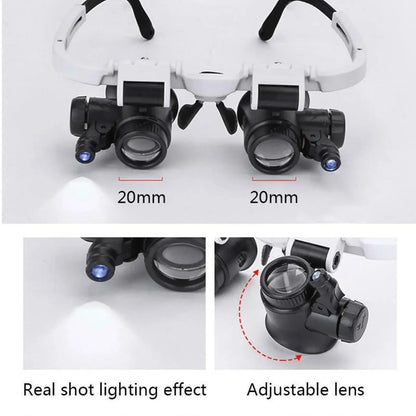 LED Magnifying Glasses – 8X/15X/23X Telescopic Watch & Jewlery Repair Loupe