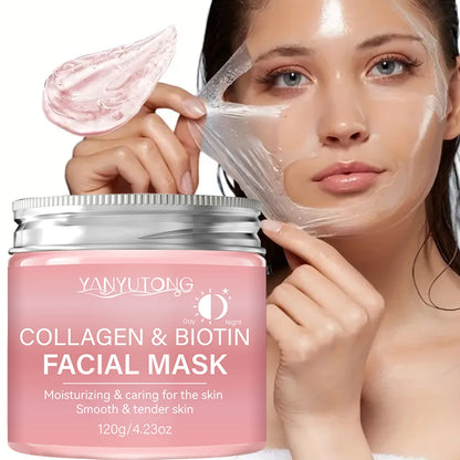 Collagen Overnight Peel Mask – Hydrating Facial Wrap Mask for Day & Night Care