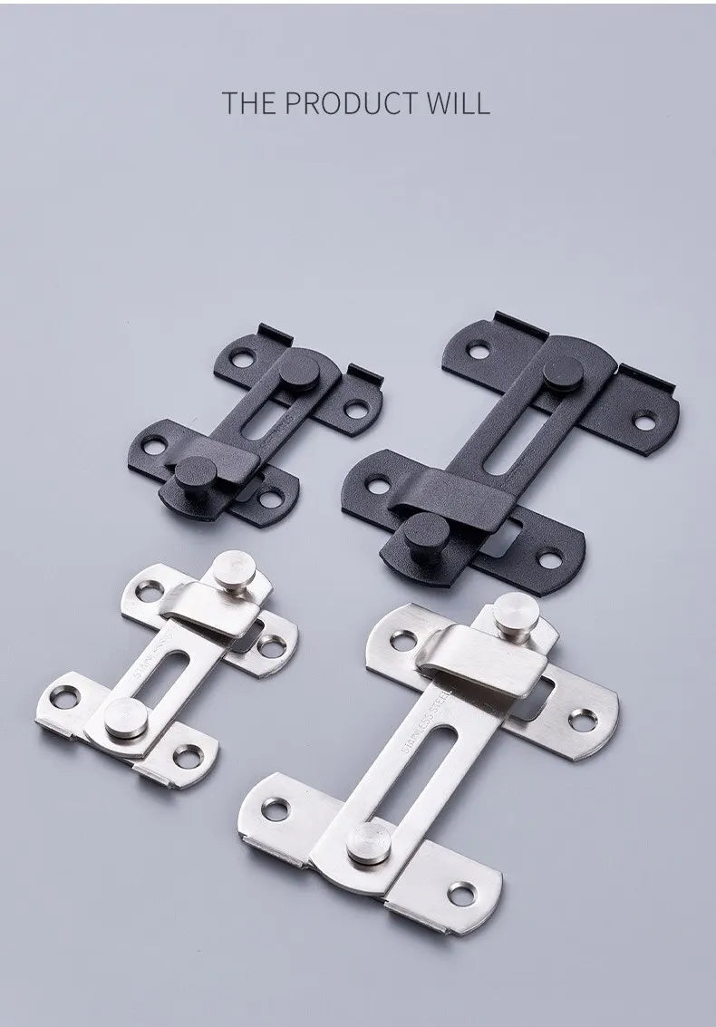 Sliding Barn Door Latch – Heavy Duty Right Angle Hook & Eye Lock for Doors, Gates & Cabinets