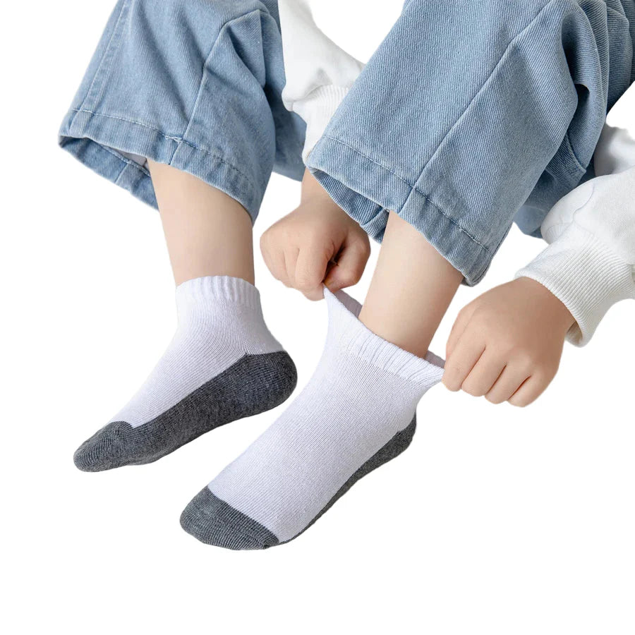 5 Pairs of Cotton Socks – For Boys & Girls (1–12 Years)