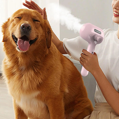 Electric Steam Pet Brush – 3-in-1 Grooming Tool for Dogs & Cats