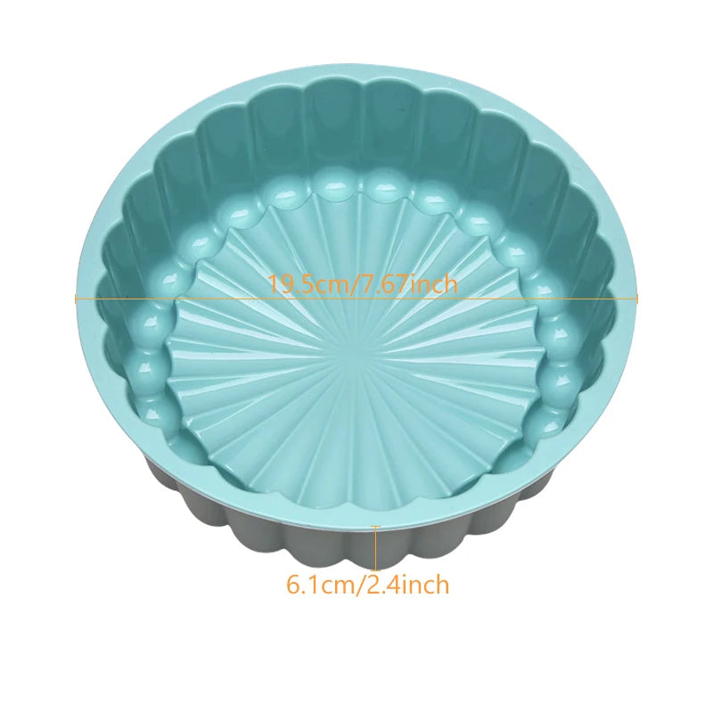 Silicone Charlotte Cake Mould – Fluted Round Baking & Dessert Pan