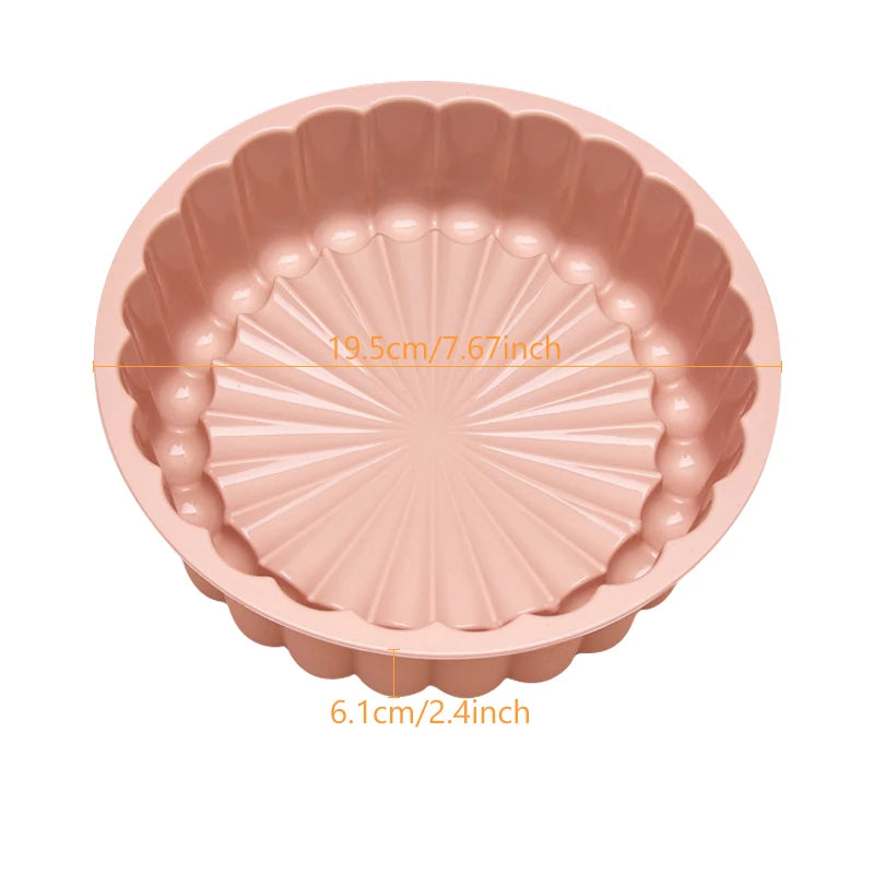 Silicone Charlotte Cake Mould – Fluted Round Baking & Dessert Pan