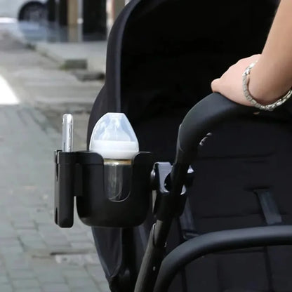 Stroller Cup Holder with Phone Holder – Anti-Slip Pram Accessory