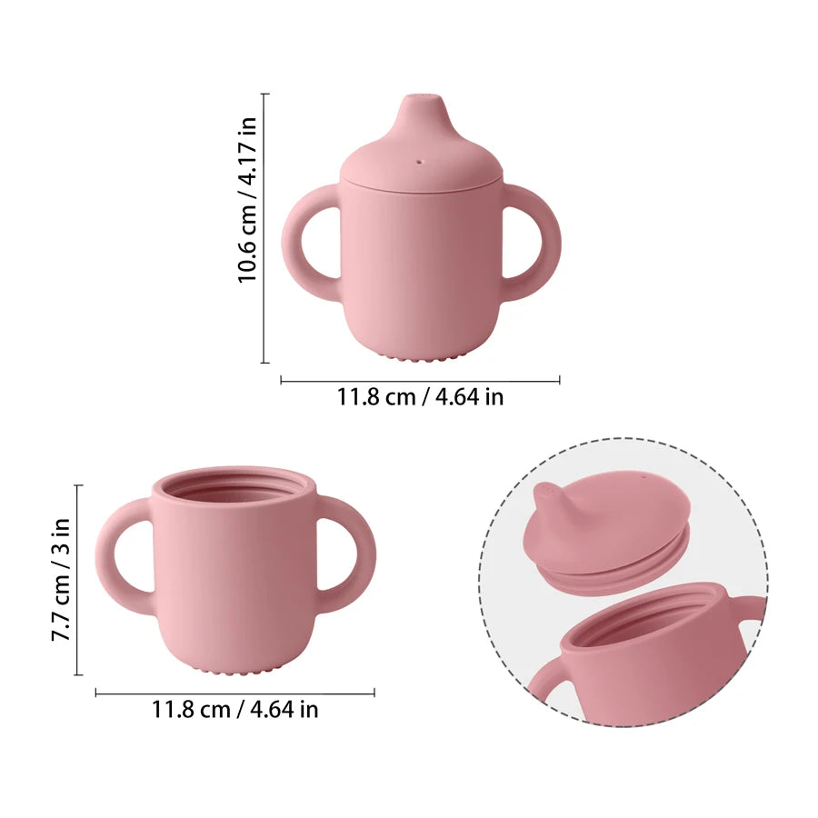 Silicone Baby Training Cup – Easy Grip Learning Drinking Cup