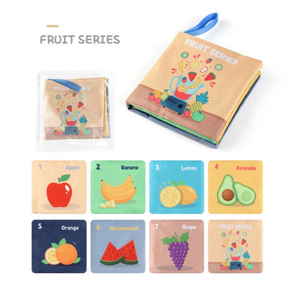 Montessori Sensory Baby Cloth Book – 3D Touch & Feel Learning Toy
