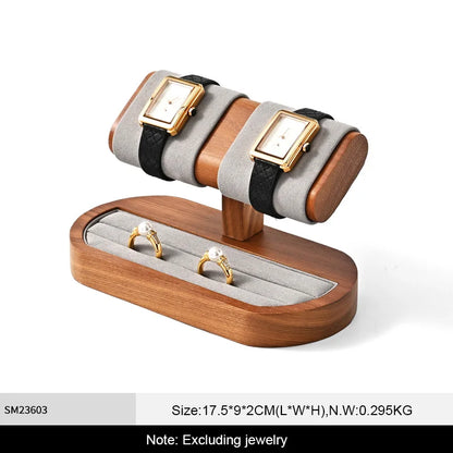 Wooden T-Shaped Watch & Bracelet Display Stand – Jewellery Storage Holder