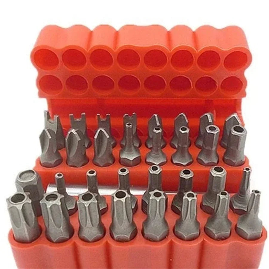 Tamper-Proof Security Bit Set with Holder (33pcs)