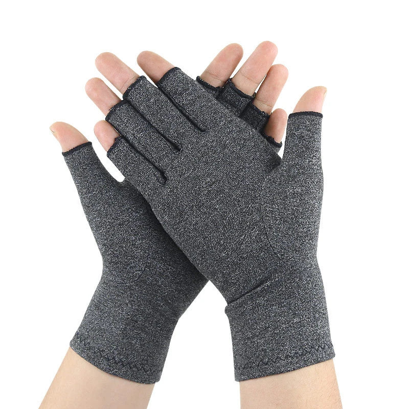 Fingerless Compression Gloves – Breathable Hand Support Gloves (1 Pair)