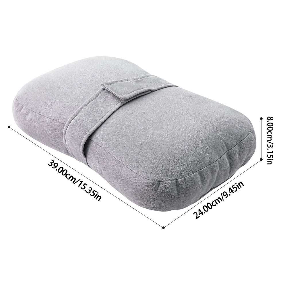 Plush Knee Pillow for Side Sleepers – Leg Support Cushion with Adjustable Strap & Washable Cover