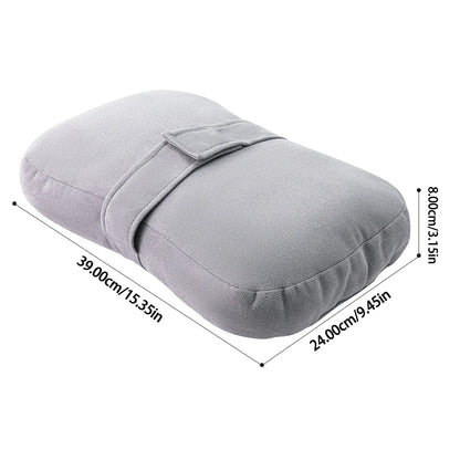 Plush Knee Pillow for Side Sleepers – Leg Support Cushion with Adjustable Strap & Washable Cover