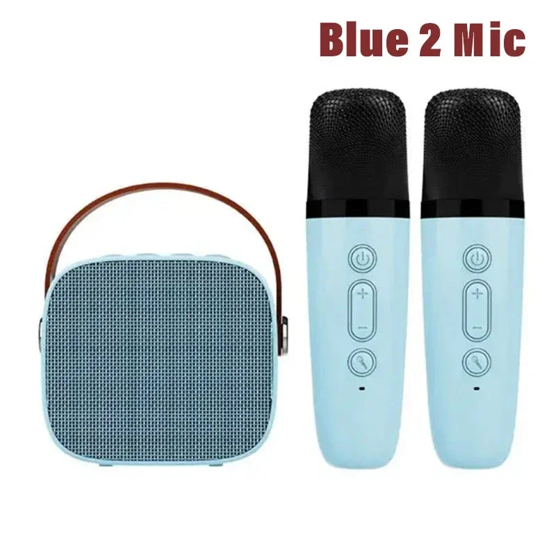 Portable Karaoke Machine with Wireless Microphones – Bluetooth Speaker & Home KTV System