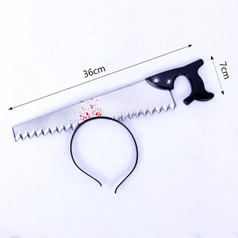 Halloween Fake Knife Headband – 3D Horror Costume Hair Accessory