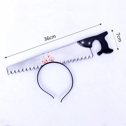 Halloween Fake Knife Headband – 3D Horror Costume Hair Accessory