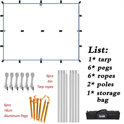Waterproof Tarp with 19 Hang Points (3 different types available)