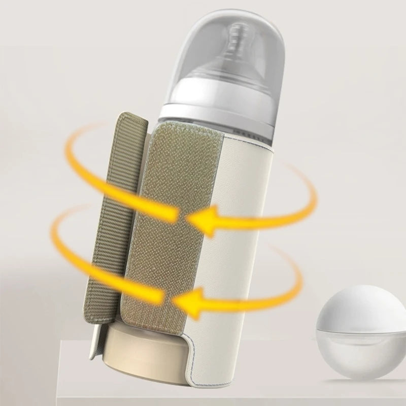 Portable Baby Bottle Warmer – USB Rechargeable with Digital Temperature Control