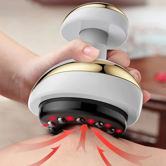 Electric Heated Gua Sha & Cupping Massager – Rechargeable Body Massage Device