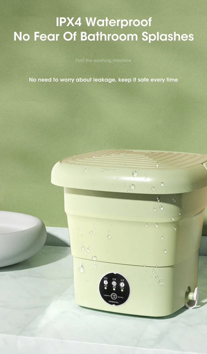 4.5L Portable Folding Washing Machine for Travel & Small Spaces