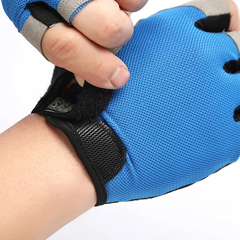 Fingerless Gym & Training Gloves – Breathable Non-Slip Workout Gloves for Men & Women