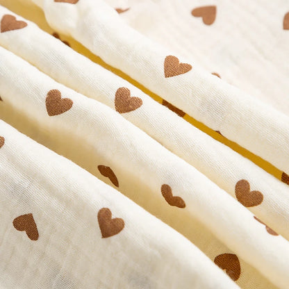 Cotton Muslin Baby Swaddle Blanket – 100 x 100cm Newborn Receiving Blanket