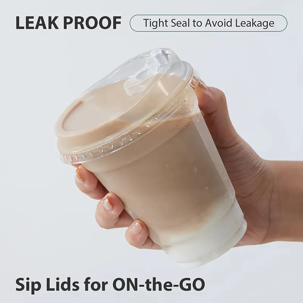 Transparent Plastic Coffee & Smoothie Cups (10PCS)