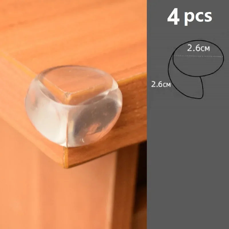 Baby Safety Corner Protectors – Soft Silicone Furniture Edge Guards (4 or 10 Pack)