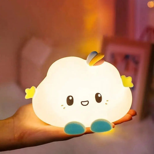 Cute Cloud Night Light – Portable LED Bedside Lamp for Kids & Nurseries