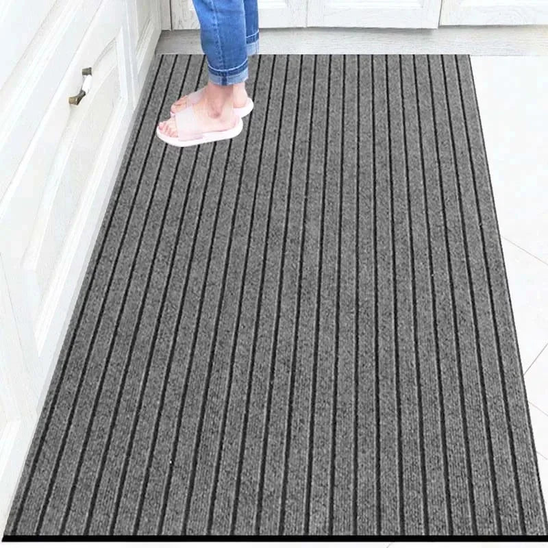 Striped Non-Slip Absorbent Floor Rug – Kitchen, Hallway & Entrance Mat